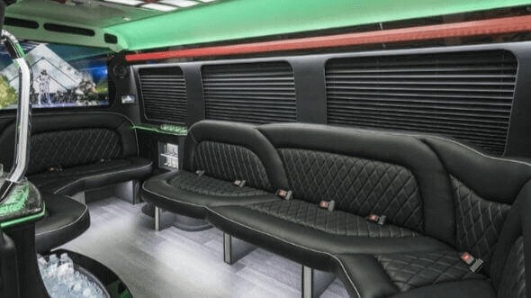 Interior of Livermore Party Bus Company's 15 Passenger Party Bus in Livermore