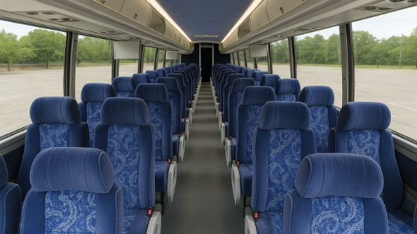 san jose 54 passenger charter bus interior