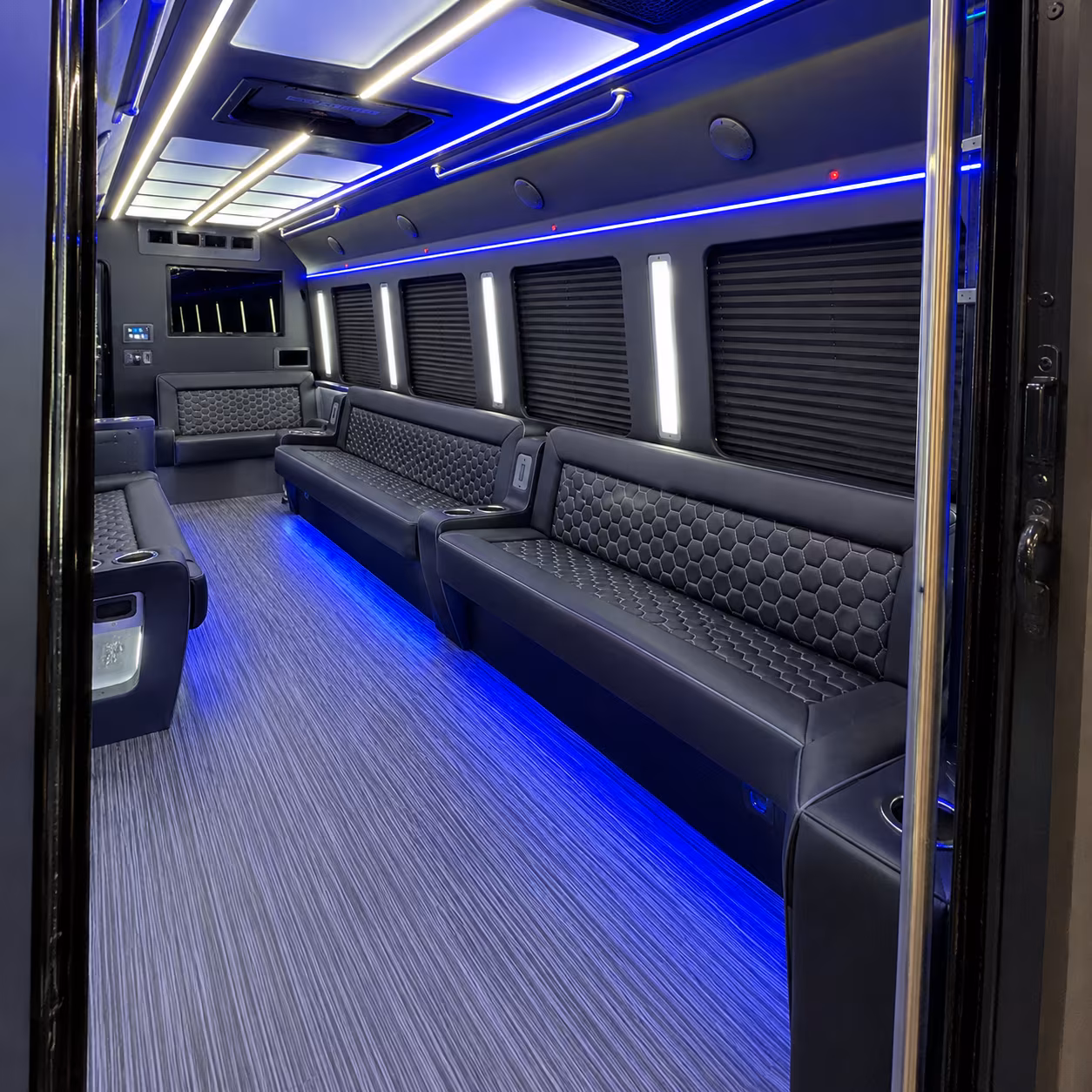 San Jose Concert & Music Festival Transportation party bus exterior