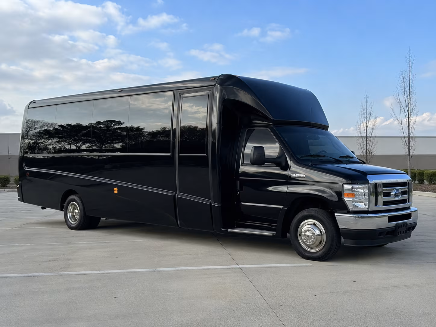 San Jose Corporate Transportation party bus exterior