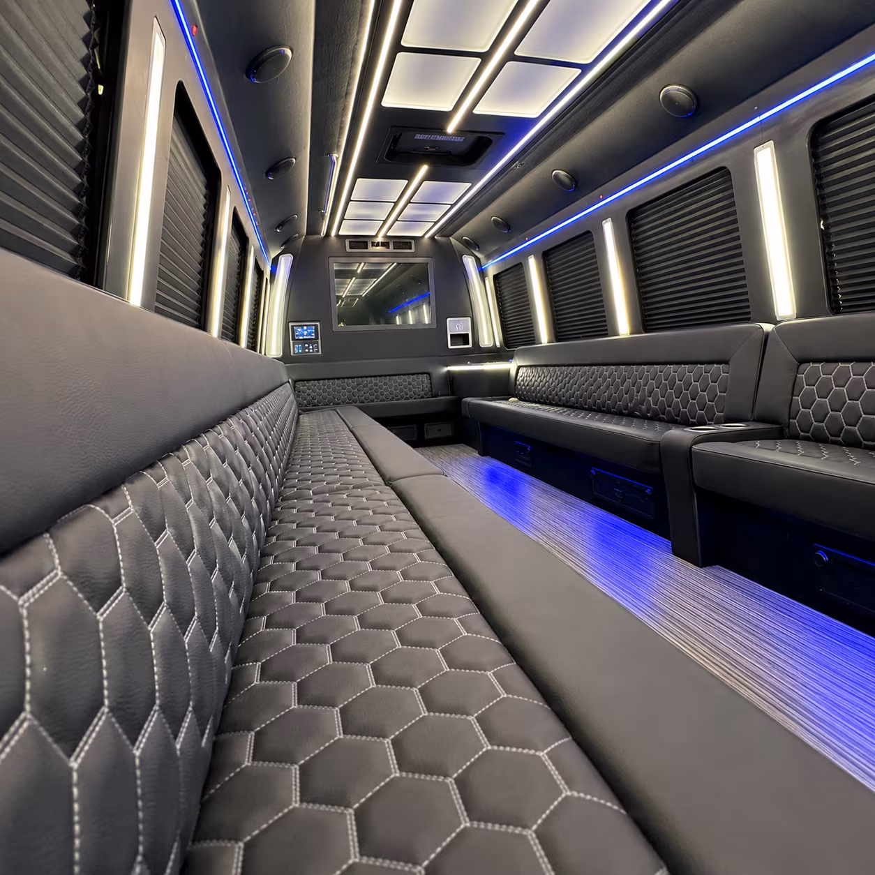 San Jose Private Event Transportation party bus exterior