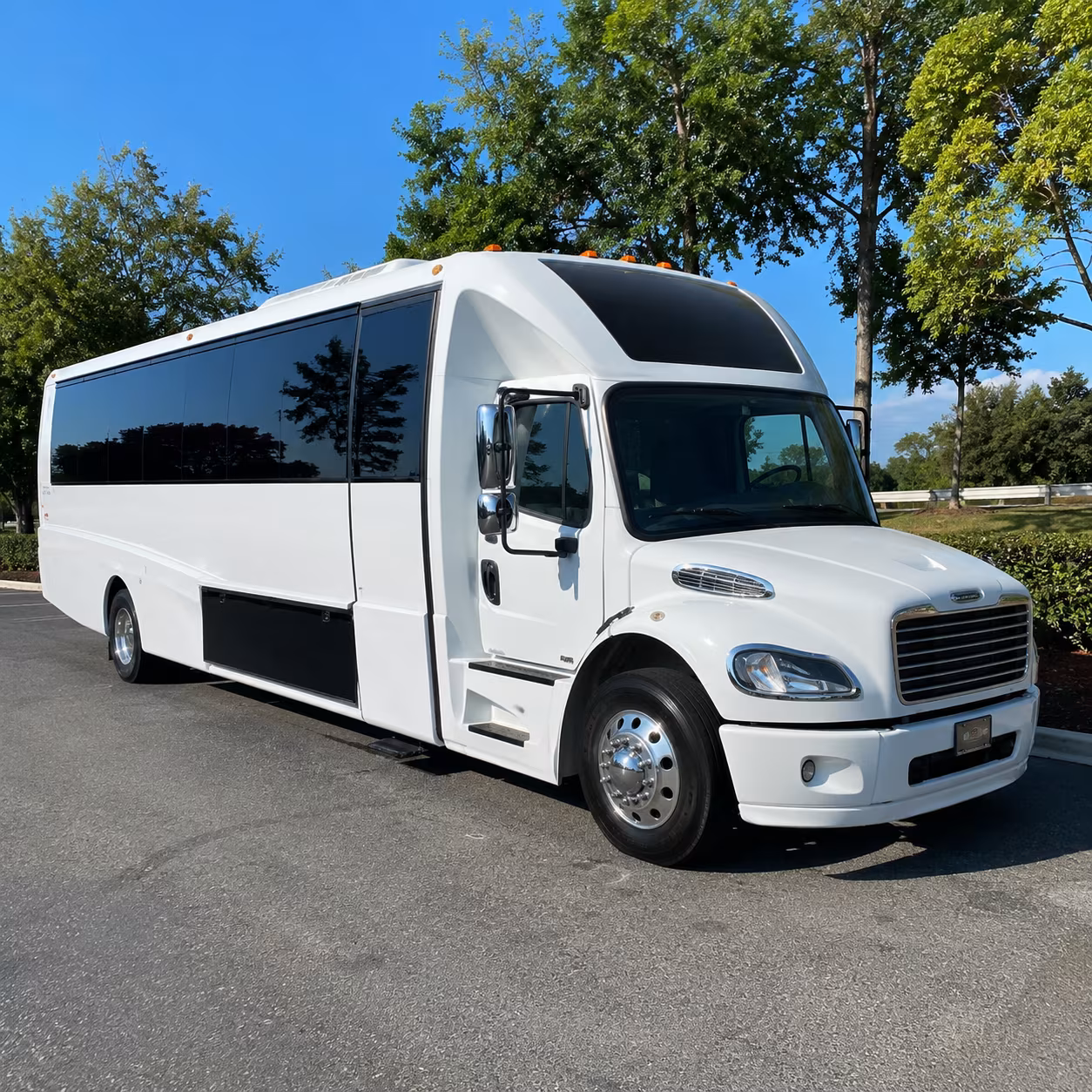 San Jose Private Event Transportation party bus exterior