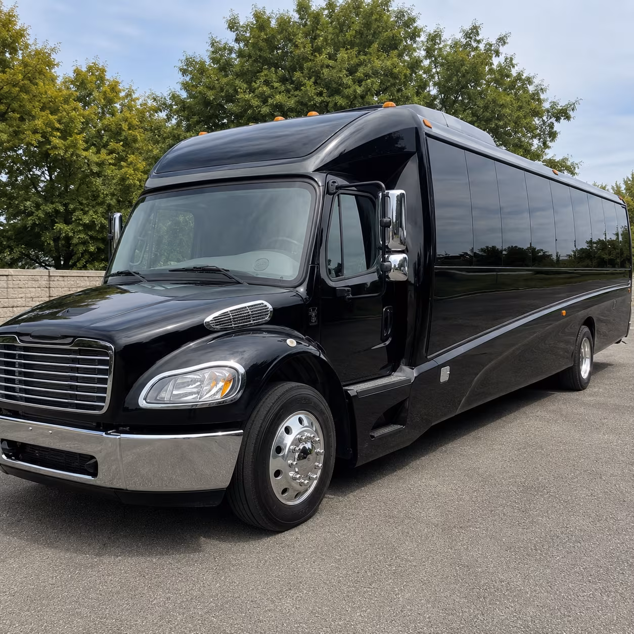 San Jose School Event Transportation party bus exterior