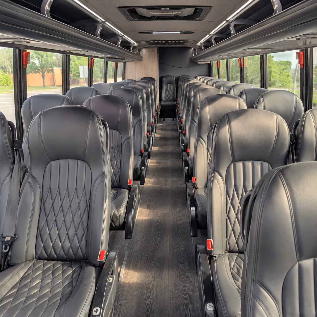 San Jose School Event Transportation party bus exterior