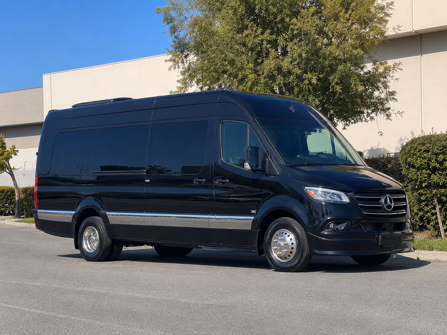 San Jose School Event Transportation party bus exterior