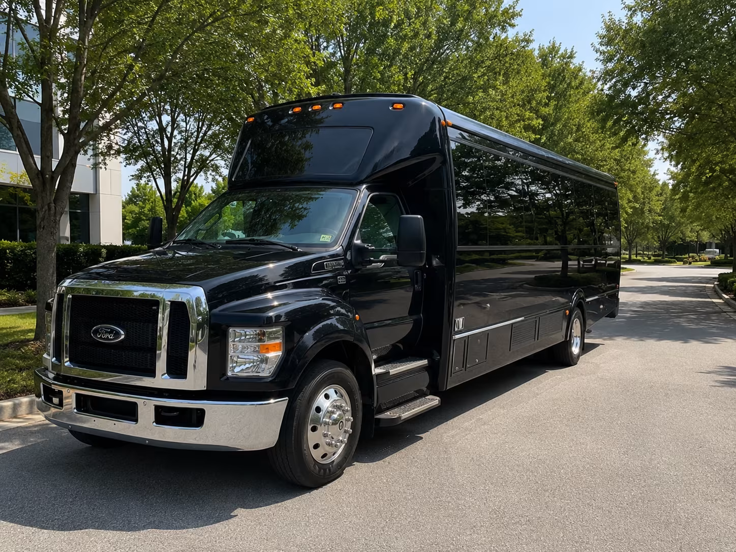 San Jose Sporting Event Transportation party bus exterior