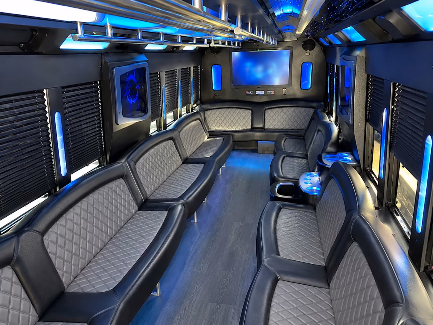 San Jose Wedding Transportation party bus exterior