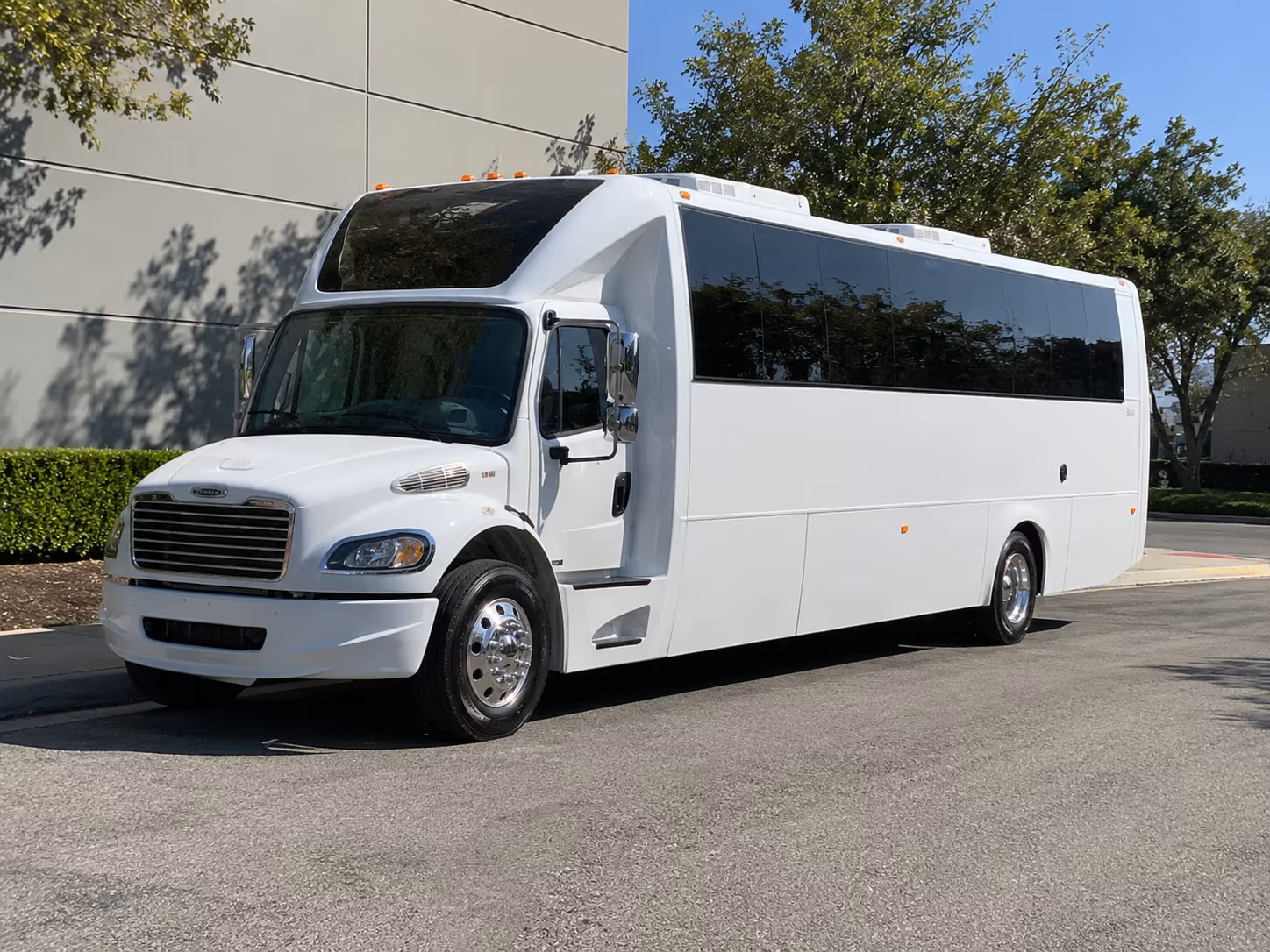 San Jose Wedding Transportation party bus exterior